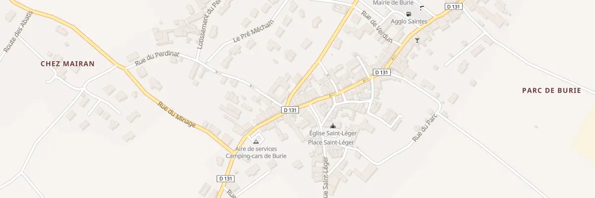 Plan du 68 Av de la République à Burie