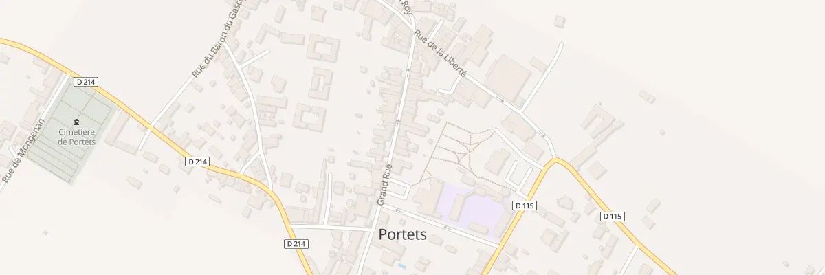 Plan du 22 Gr Grand’Rue à Portets