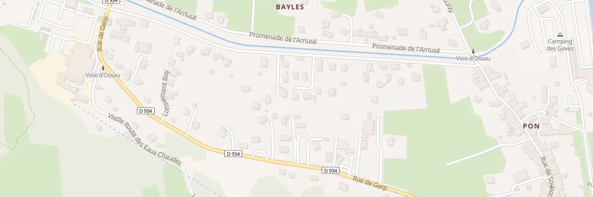 Plan du 9226 Rue Oscar de Bataille à Laruns