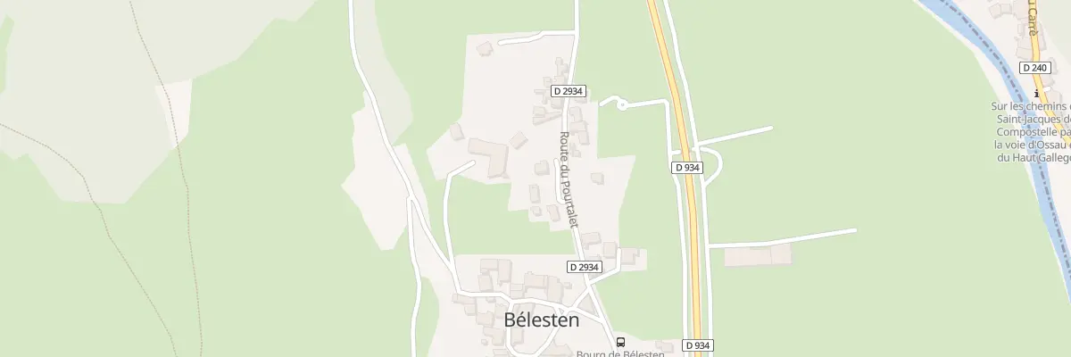 Plan du 5253 Bourg de Bêlesten à Gère-Bélesten