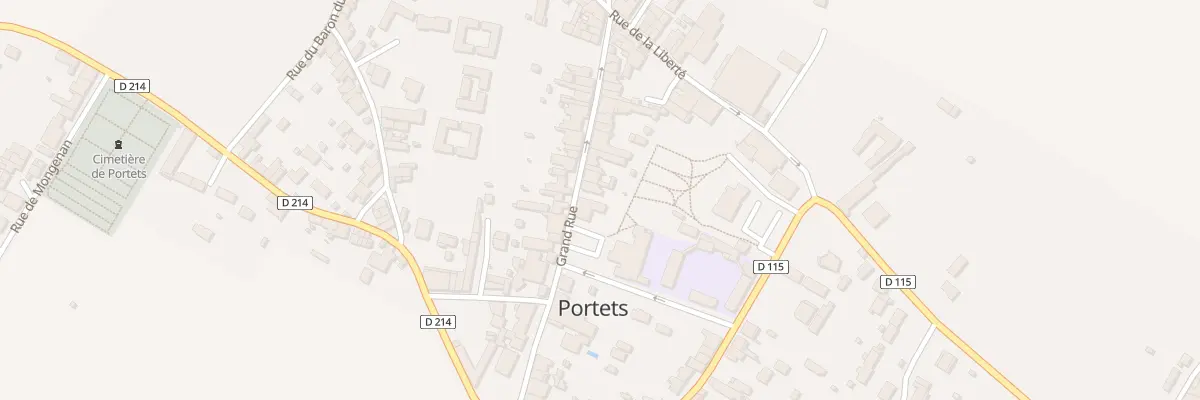 Plan du 18 Gr Grand’Rue à Portets