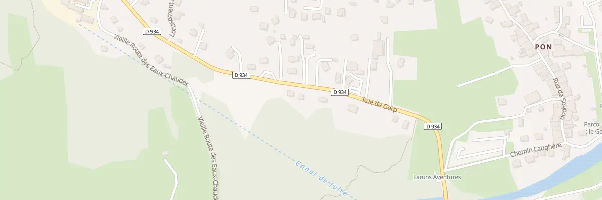 Plan du 10 Rue de Gerp à Laruns