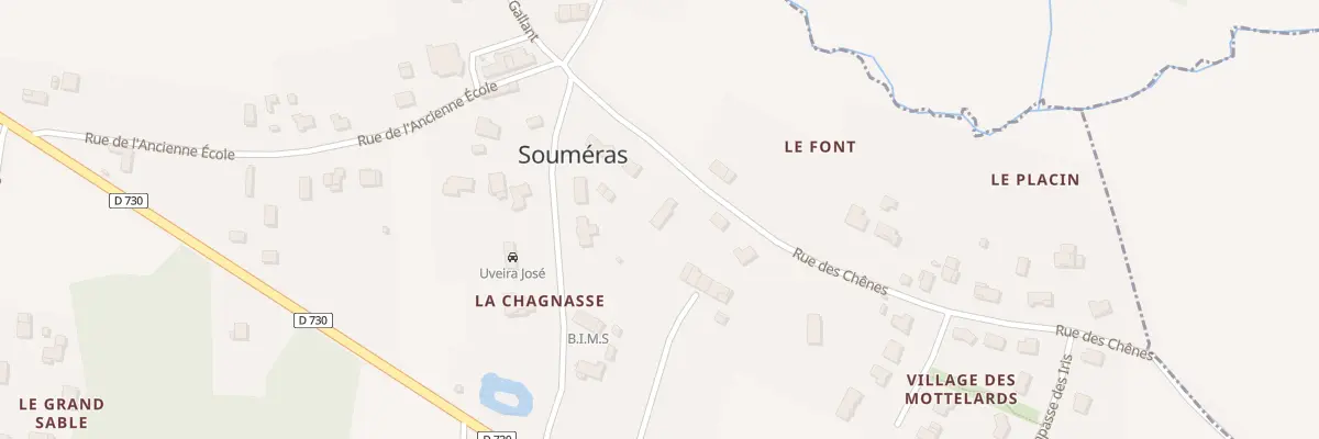 Plan du 6 Rue des Chênes à Souméras