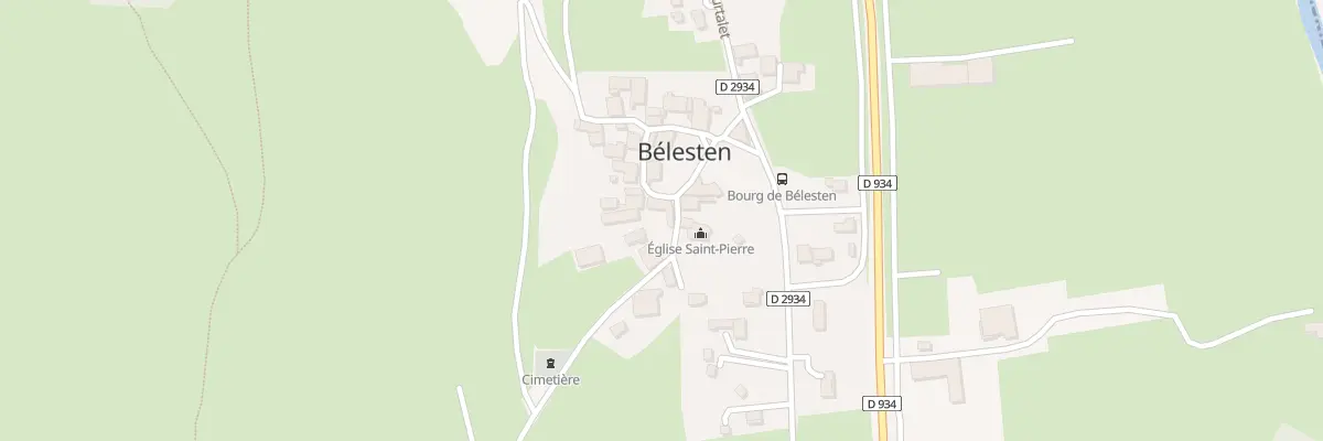 Plan du 1 Rue Trescaze à Gère-Bélesten