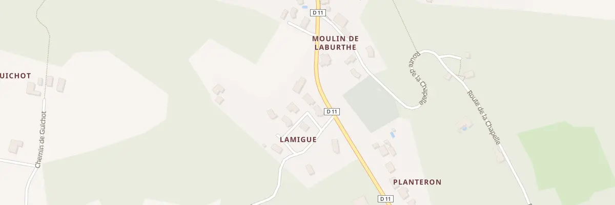 Plan du 1 Che de Lamigue à Larrivière-Saint-Savin