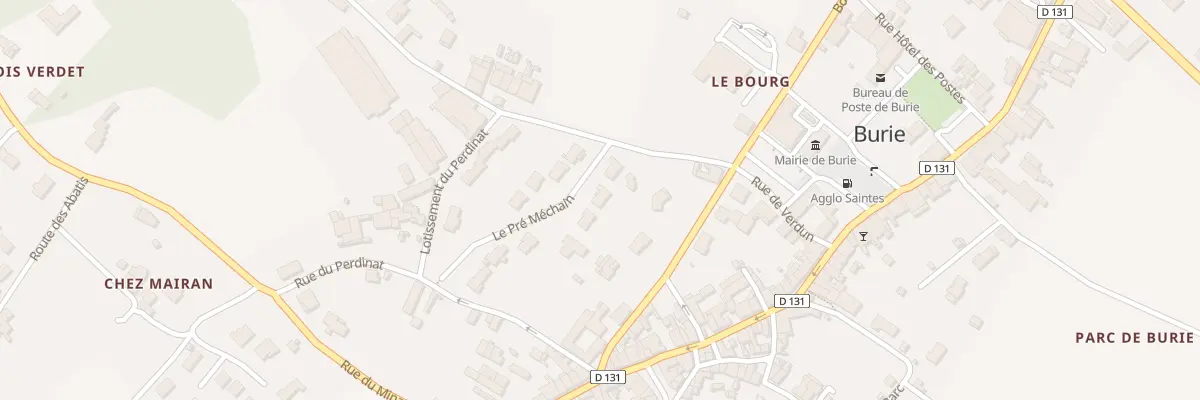 Plan du 3 Le Pre Mechain à Burie