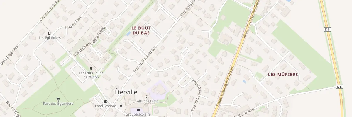 Plan du 46 Rue du Jardin Barbet à Éterville