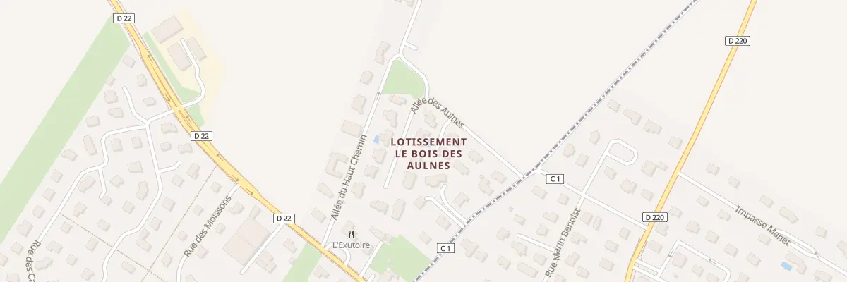 Plan du 2 All des Aulnes à Cairon