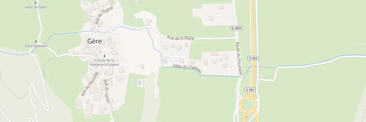 Plan du 9315 Lot du Château à Gère-Bélesten