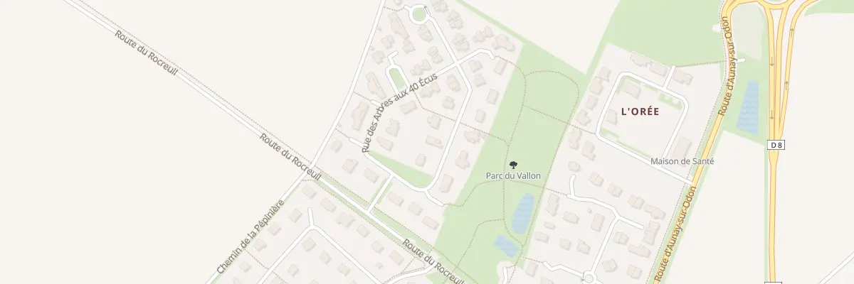 Plan du 3 Rue des Arbres aux 40 Écus à Éterville
