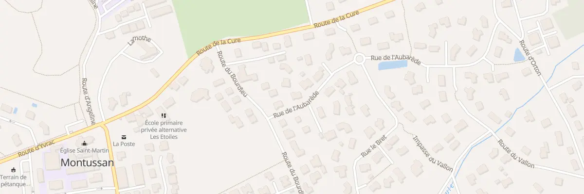 Plan du 8 Rue de l’Aubarede à Montussan