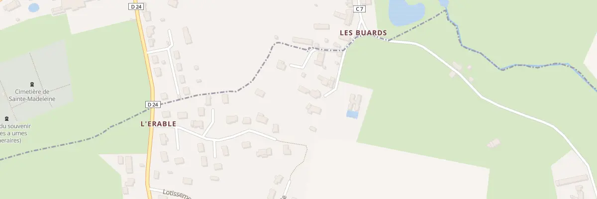 Plan du 5 Les Buards à Tessé-Froulay