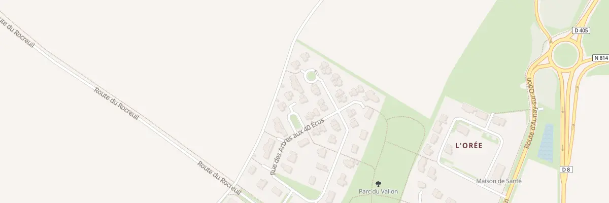 Plan du 60 Rue des Arbres aux 40 Écus à Éterville