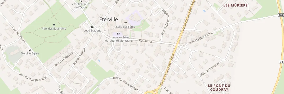 Plan du 14 Rue Binet à Éterville