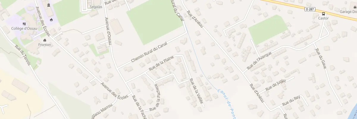 Plan du 2 Rue de la Vallee à Arudy