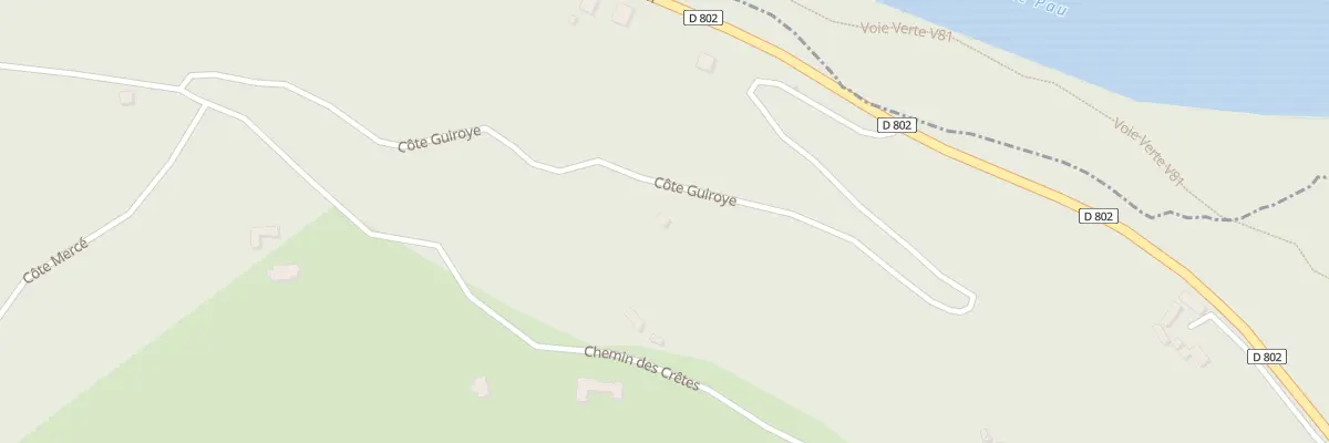 Plan du 695 Cote Guiroye à Laroin