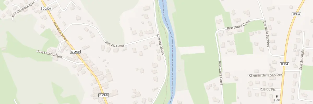 Plan du 5 Rue d’Aran à Izeste