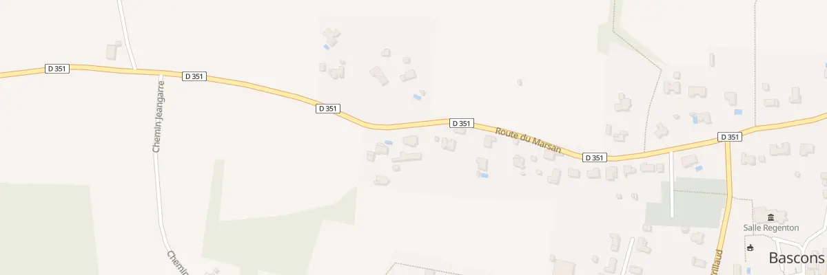 Plan du 589 Rte du Marsan à Bascons