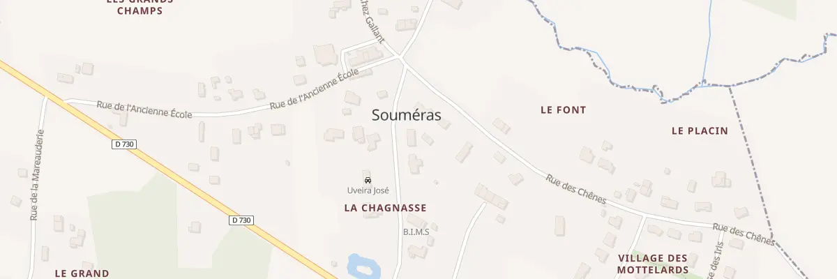Plan du 1 Rue du Grand Sable à Souméras