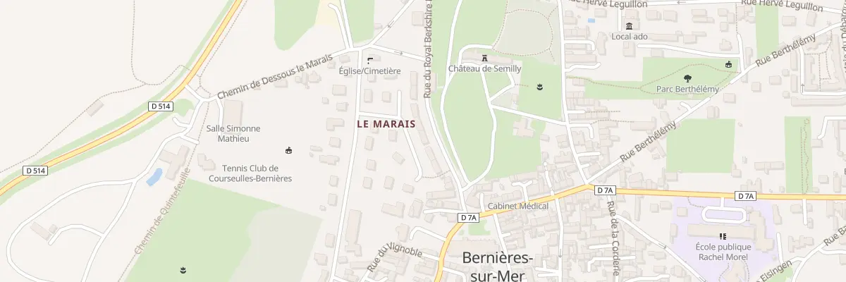 Plan du 93 Rue du Royal Berkshire Rgt à Bernières-sur-Mer