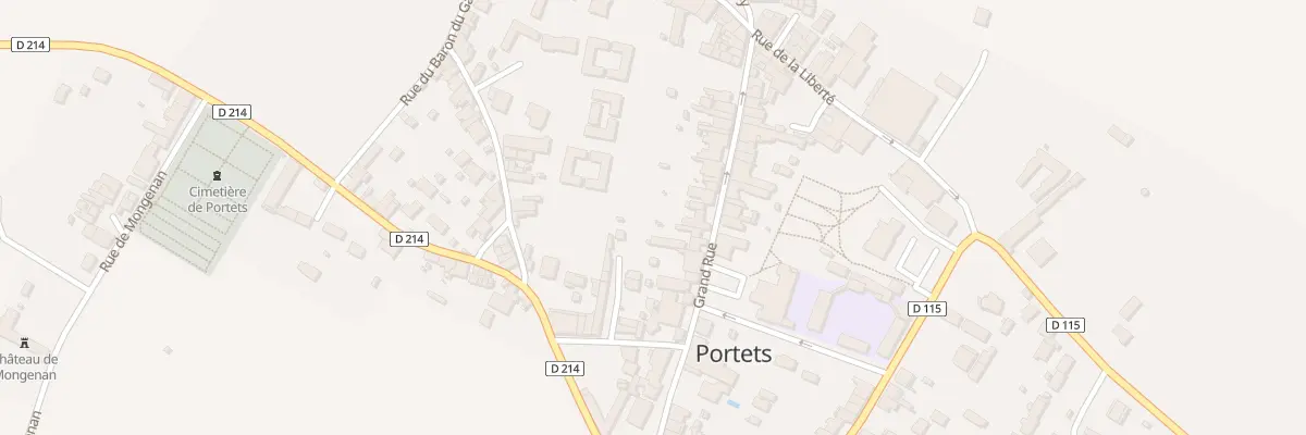Plan du 25 Gr Grand’Rue à Portets