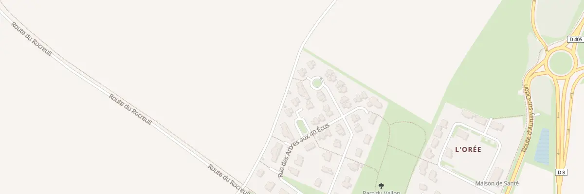 Plan du 62 Rue des Arbres aux 40 Écus à Éterville
