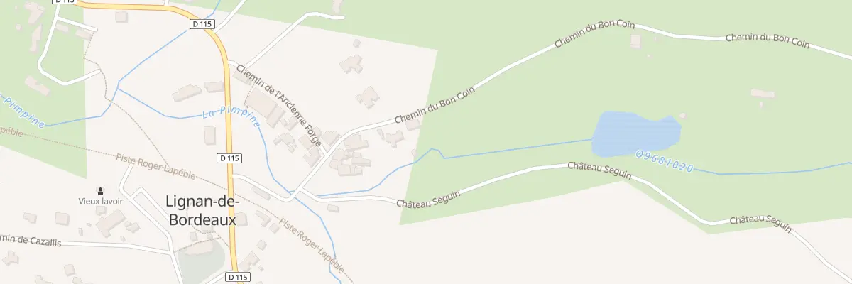 Plan du 35 Che du Bon Coin à Lignan-de-Bordeaux