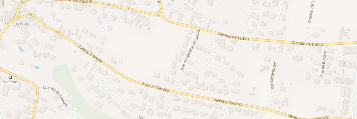 Plan du 7 Rue du Général de Gaulle à Lescar