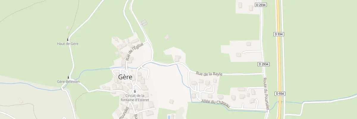 Plan du 4 Rue de la Bayle à Gère-Bélesten