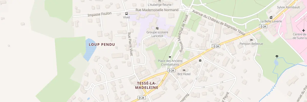 Plan du 1 Av Maréchal de Tessé à Bagnoles de l’Orne Normandie