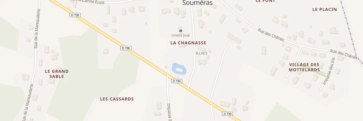 Plan du 10 Rue du Grand Sable à Souméras