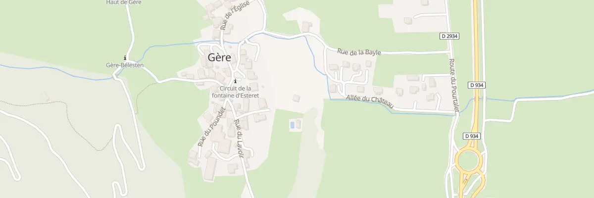Plan du 5173 Bourg de Gere à Gère-Bélesten