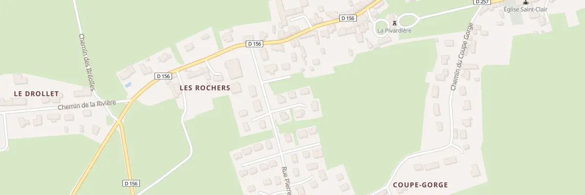 Plan du 1 All des Rochers à Mutrécy