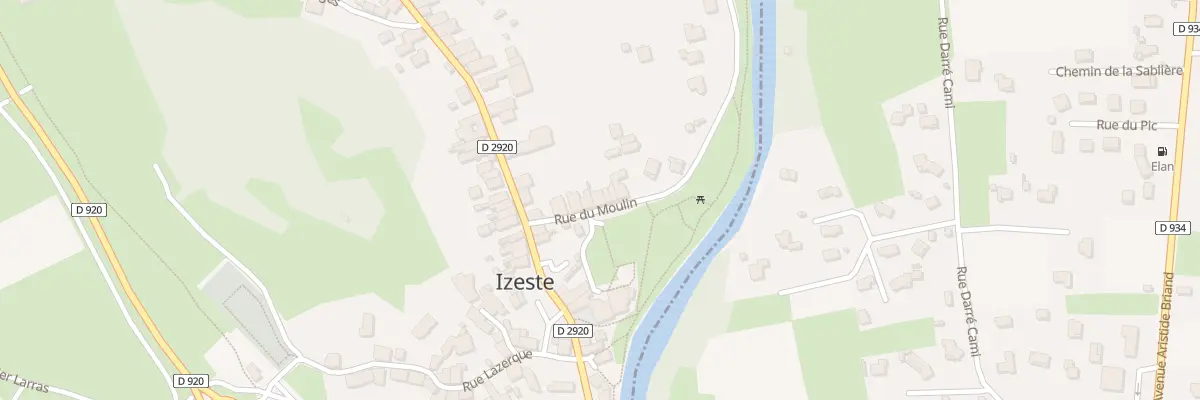 Plan du 5 Rue du Moulin à Izeste