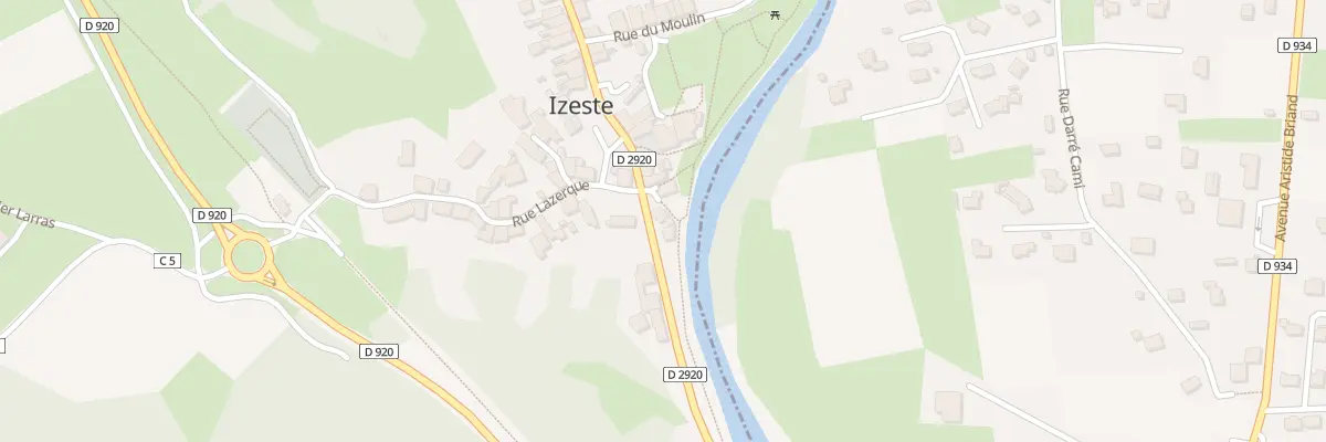 Plan du 2 Pl de l’Eglise à Izeste