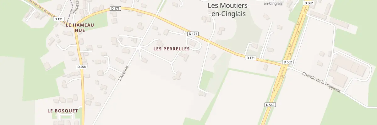 Plan du 5236 Les Perrelles aux Moutiers-en-Cinglais