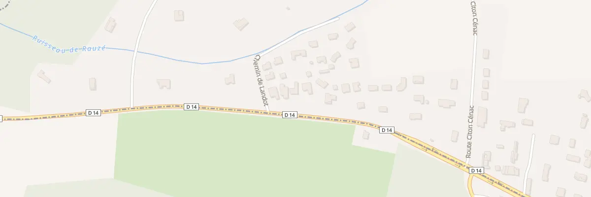 Plan du 4 Che de Landot à Sadirac