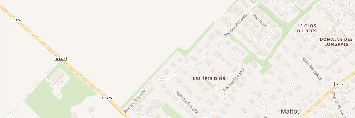 Plan du 6 Rue des Moissons à Maltot