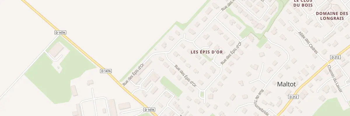 Plan du 1 Rue des Moissons à Maltot