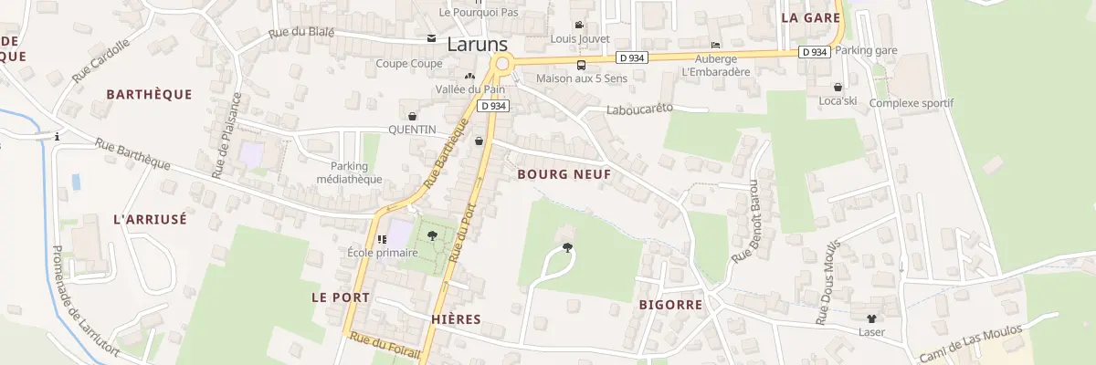 Plan du 14 Rue du Bourg Neuf Escu à Laruns