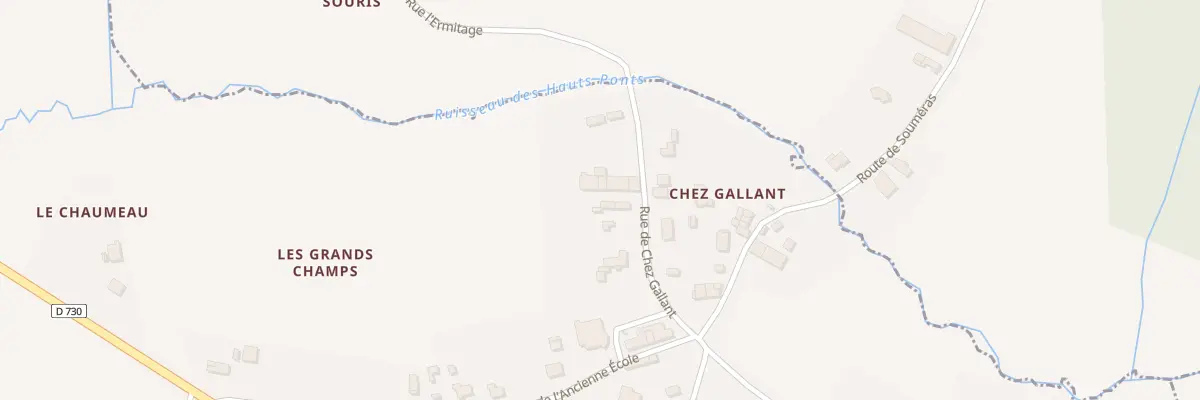 Plan du 5 Rue de Chez Gallant à Souméras