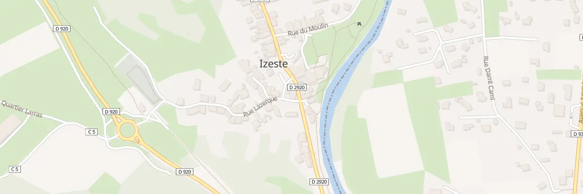 Plan du 1 Pl de la Mairie à Izeste