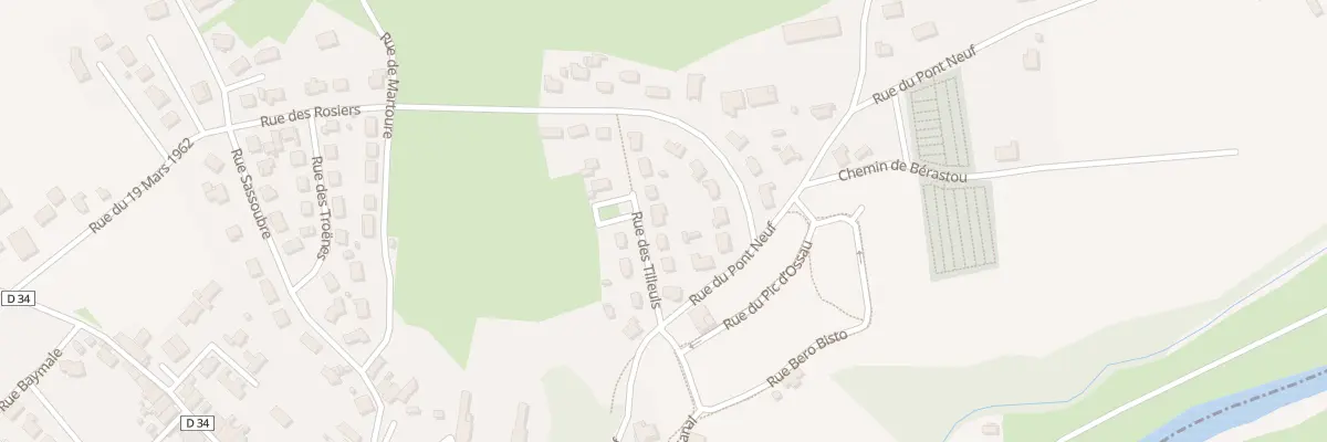 Plan du 8 Rue des Tilleuls à Arudy