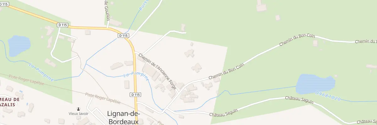 Plan du 3 Che de l’Ancienne Forge à Lignan-de-Bordeaux