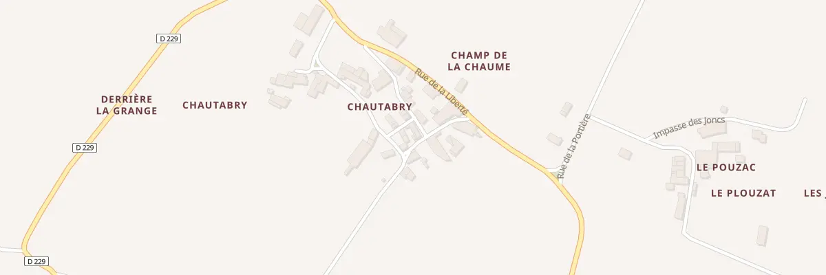 Plan du 6 Rue de Chautabry à Villars-les-Bois