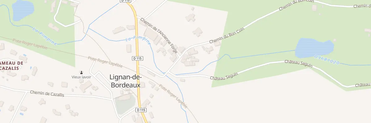 Plan du 11 Che du Bon Coin à Lignan-de-Bordeaux