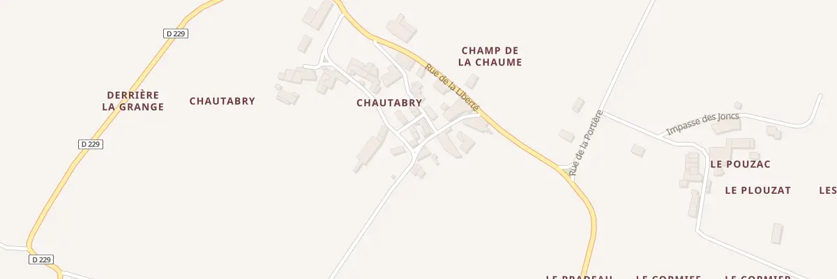 Plan du 8 Rue de Chautabry à Villars-les-Bois