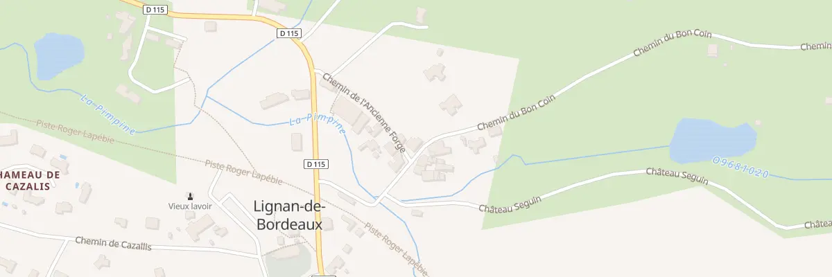 Plan du 1 Che de l’Ancienne Forge à Lignan-de-Bordeaux