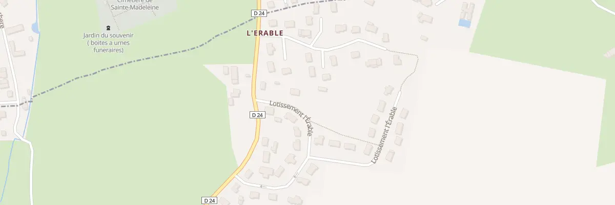 Plan du 32 L’Erable à Tessé-Froulay