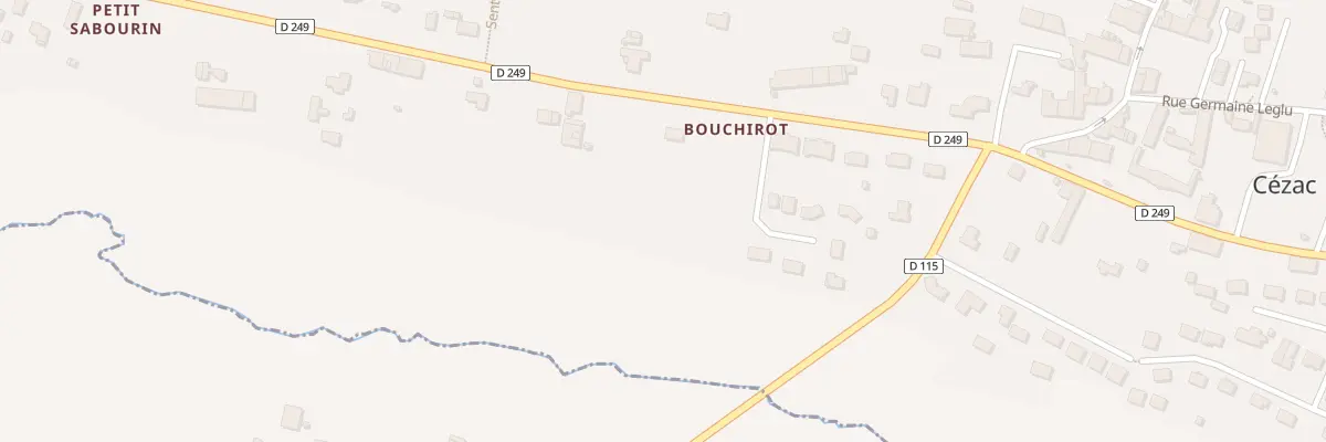 Plan du 626 Bouchirot à Cézac